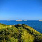 P&O Cruise Ships Laid Up Off Weymouth