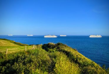 P&O Cruise Ships Laid Up Off Weymouth