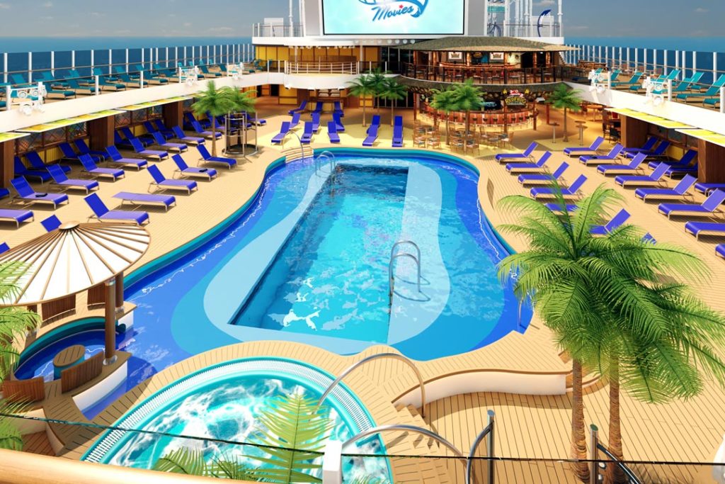 mardi gras ship decks