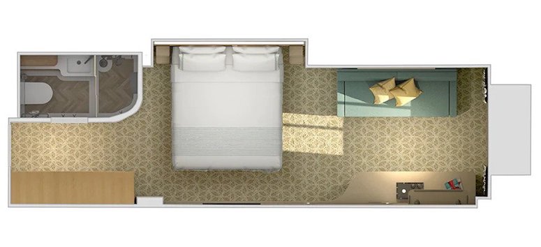 Cloud 9 Spa Oceanview Stateroom on Carnival Mardi Gras